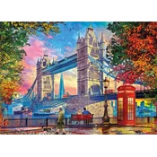 Gibsons - Puzzle Razjasnitev neba nad mostom Tower Bridge - 1 000 kosov