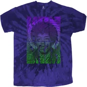 Jimi Hendrix Swirly Text (Wash Collection) Blue L Majica