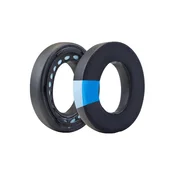 Nadomestne blazinice za ušesa za Bose NC700, Spominska pena + Tekstil + PU usnje, Črne, Hlajeni gel, 1 Par