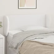 Vidaxl vidaXL Vzglavnik s krilci bel 103x23x78/88 cm umetno usnje