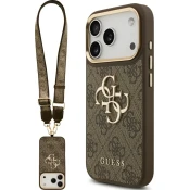 Guess OVITEK GUESS 4G VELIK KLASIČNI LOGO VELIK PAŠČEK S KOVINSKIMI GUMBMI ZA IPHONE 17 PRO