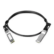 PLANET 100G QSFP28 Direct Attached omrežni kabel Črna, Kovinska 1 m