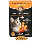 Kiwi Walker Freeze Dried hrana za odrasle mačke, piščanec in losos - 150 g 150 g