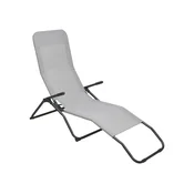 Vrtna ležaljka FIKA 60x140 cm siva