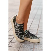 Patterned Womens Platform Sneakers With Braiding Lee Cooper