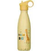 shumee 400 ml termo steklenica za otroke rumena žirafa