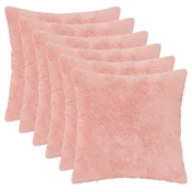 Vidaxl Prevleka za blazino 6 kos HEERLEN Roza 35 x 35 cm