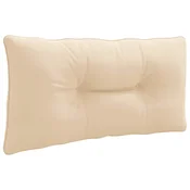 vidaXL Hrbtna blazina PUTTEN 100% poliester Krem 70 x 40 x 10 cm