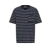 WE Fashion Majica temno modra/bela