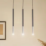 SOLLUX LIGHTING Visoka svetilka Thalassa, črna/krom, 30 cm, G9 - Dnevna soba/jedilnica - Sodobni - črna, krom - Kovina