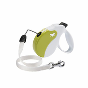 Povodec Amigo Medium do 25 kg - 5 m vrvica, bel/zelen