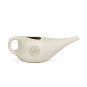 Bodhi Neti Pot Mandala posuda za ispiranje nosa 250ml. - nosni tuš Boja: bijela (krem)