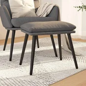 vidaXL vidaXL Stolček za noge svetlo siv 45x29,5x35 cm blago, (20818609)