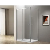 AQUALINE UGGA Eleganten Pravokoten Tuš 1100x800mm, Čisto Steklo