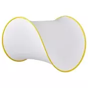 GREJSIMOJS Abažur visilice, bela/žuta, 45 cm