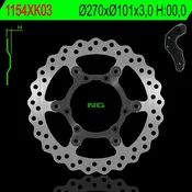 270 mm sprednji zavorni disk z adapterjem za Honda CRF 250/450 04-16