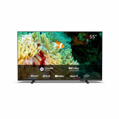 PHILIPS LED TV 55PUS7607, 12, 4K, SMART, CRNI