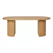 House Nordic Klubska mizica, 60x120x45 cm, naravna