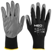 Delovne rokavice, poliester s prevleko ntrylemx, 4131X, velikost 10 97-647-10