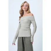 Trend Alacati Stili Ženska bluza Alc-X14579, Siva
