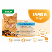IAMS Delights Adult Sea Mix - 24x85 g v omaki