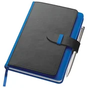 NOTES A5 CRTE 256L OD UMJETNE KOŽE SA PROSTOROM ZA KREDITNE KARTICE MACMA 2008804 PLAVO-CRNI