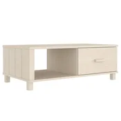 Vidaxl Klubska mizica 100x55x35 cm trdna borovina