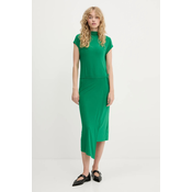 Calvin Klein Vsakodnevna obleka LV044C237G Zelena Slim Fit
