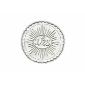shumee Patchion Host IHS - bledo srebrna - magnetna podlaga - vezen našitek/značka/emblem