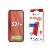 Zaštitno staklo Displex Real Glass 2D za Samsung Galaxy S24+, + prozirna maskica