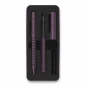 Faber-Castell Grip Edition 2010 komplet nalivnega in krogličnega peresa, bordo