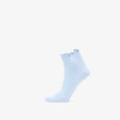 Nogavice adidas Ruffle Quarter Socks Crystal Sky/ Off White M