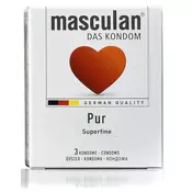 Masculan Pur super tanki kondomi pakovanje sa 3 kondoma