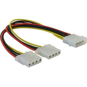 adapter DELOCK, 4-pin Molex (M) na 2x 4-pin Molex (Ž), napajalni, interni