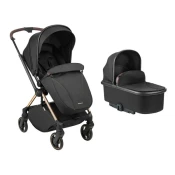 KikkaBoo Kolica Lanah 2in1 set sa tvrdom korpom Black (KKB21147)