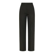Deha PINSTRIPED SLIM FIT FLARED PANTS, hlače ž., črna D32566