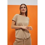 WOMENS T-SHIRT L-TS-4024 D.Beige