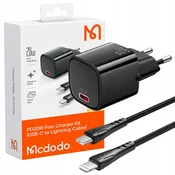 Mcdodo MCDODO HITR STENSKI POLNILEC ZA IPHONE LIGHTNING 20W 1M KABEL