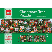 Chronicle Books sestavljanka Lego Christmas Tree Puzzle