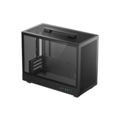 DeepCool kućište računala - CH160 PLUS (crno, mATX, 2xUSB 3.0, Type-C, crno)