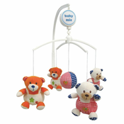 Vrtiljak nad jaslicami Baby Mix Medvedki