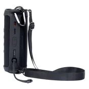 INF Silikonska zaščitna torbica JBL Flip 6 z naramnico Black, (21541150)