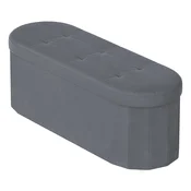 Songmics Shranjevalna klop 38x110x38 cm siva