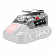 Aku. lampa - powerbank Energy+ 18V bez. bater. i punj. Graphite