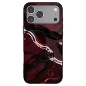 Silikonski črni ovitek za Apple iPhone 18 Pro Max - Cherry stone