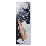 shumee Velika akrilna stenska ura za dnevno sobo ali kuhinjo Baguette