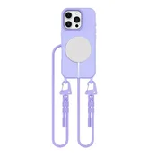 slomart Etui Tech-Protect MagNecklace MagSafe z vrvico za iPhone 16 Pro - vijolično