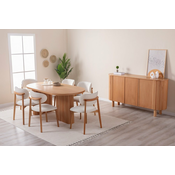 HANAH HOME Trpezarijski sto Lugias Beech
