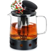 Vilde STEKLENI VRČ Z INFUZORJEM IN CEDILNIKOM IN GRELNIKOM 1,5 L 259724