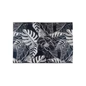 Spoljašnji tepih JUNGLE 160x220 cm crna/bela/uzorak listova